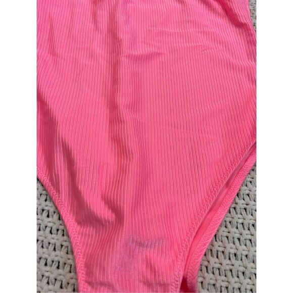 H&M womens one piece pink swimsuit size xs - Picture 2 of 5